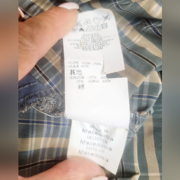 RARE MOSCHINO JEANS PLEATED RUFFLE COTTAGECORE PLAID LONGSLEEVE MIDI DRESS SZ:2 - Picture 14 of 16